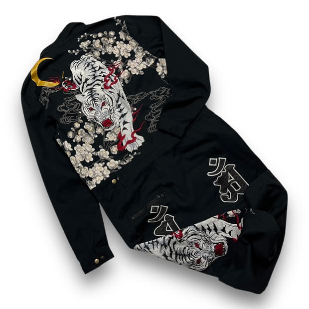 FUGUTAITEN Oriental white tiger jumpsuit