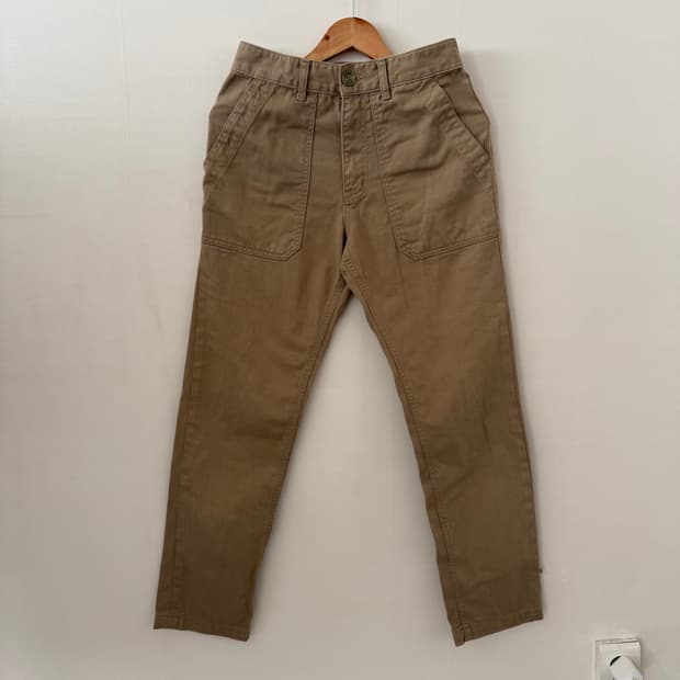 유니폼브릿지 베이지 면팬츠S