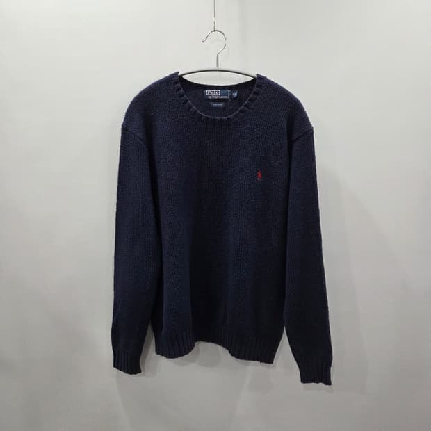 폴로랄프로렌 코튼 니트 네이비 XXL