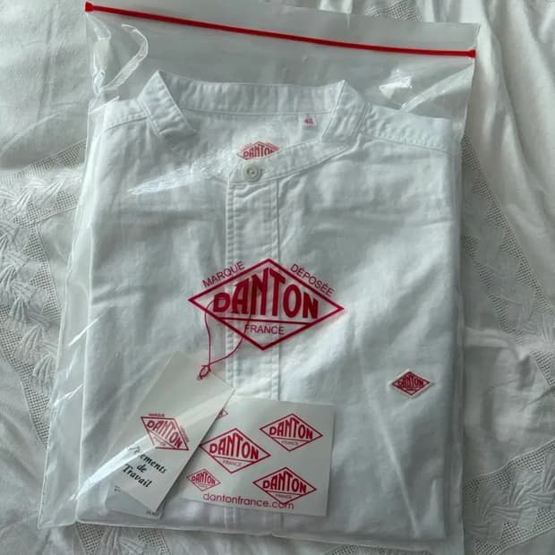 단톤 밴드카라 셔츠