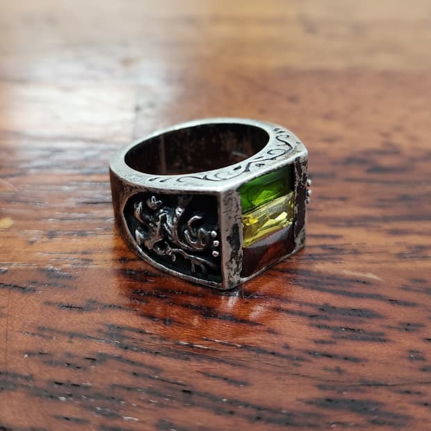 빈티지 수정 반지 925실버 /크롬하츠/