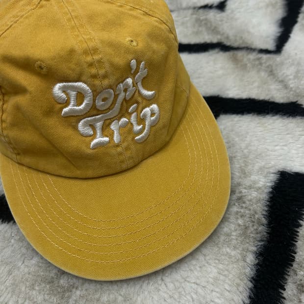 프리앤이지 워시드 돈 트립 캡/머스타드