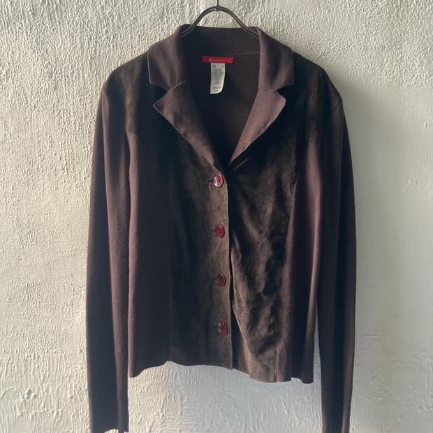 Suede leather mix kint