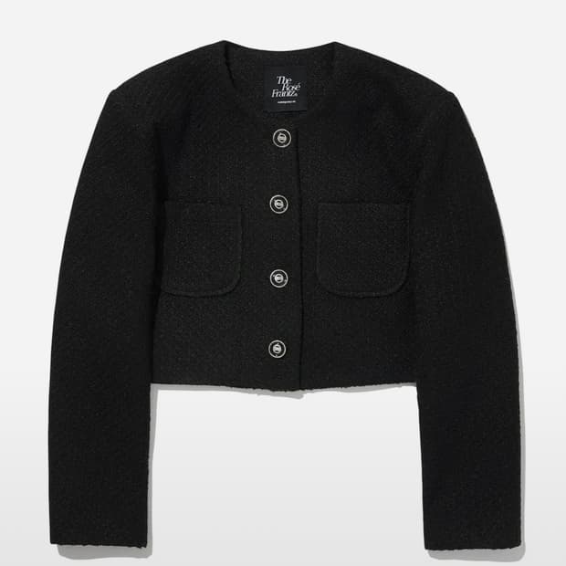 로제프란츠 트위드 크롭 자켓 블랙 Free