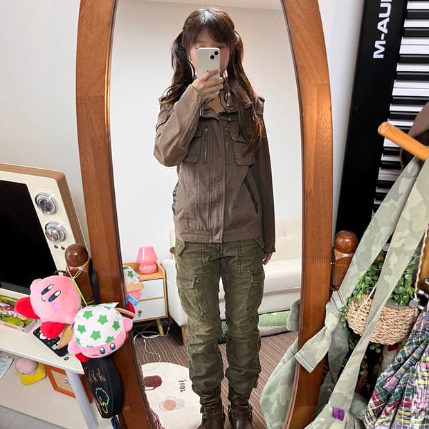 백넘버 코듀로이 카고 팬츠