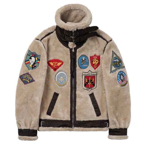 아비렉스 레트로 보아 B-3 베이지 새상품