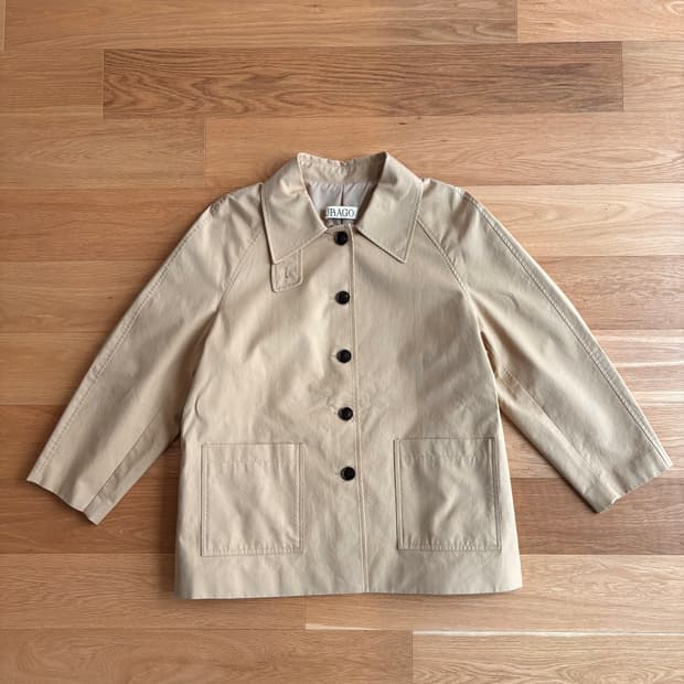 유라고 하프 트렌치코트 S