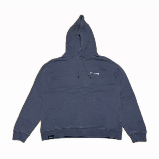 그루브라임 로고 차콜 후드티