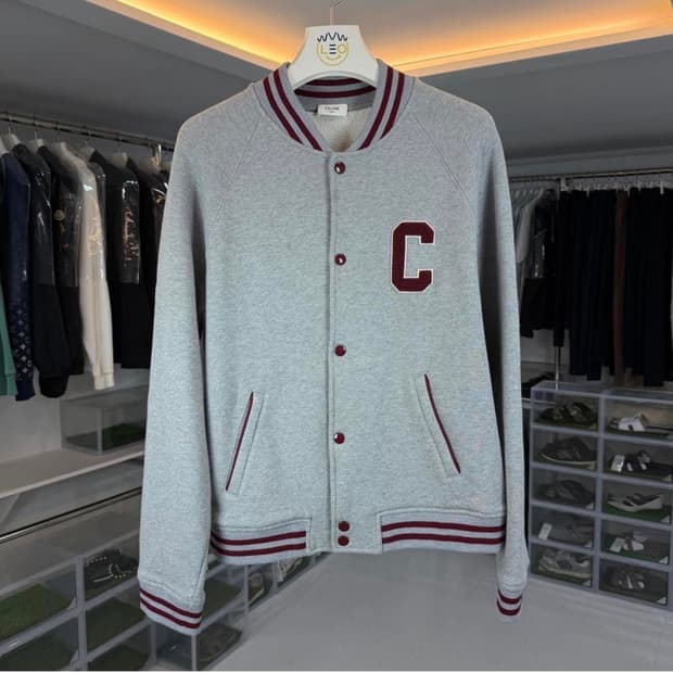 [리오브전포점] 셀린느 테디 백로고 컬리지 바시티 자켓