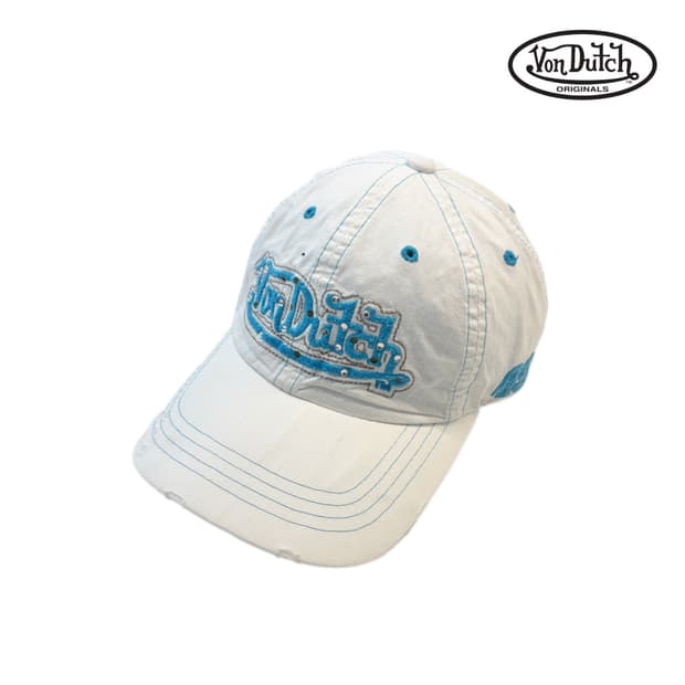 본더치 Y2K 흰하 볼캡