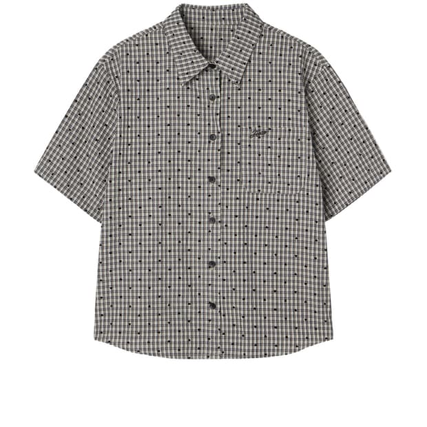 aeae HEART CHECK SHIRTS [COOKIE] 하트체크셔츠