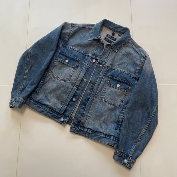 이스트로그 퍼머넌트 트러커 데님 자켓 xl 