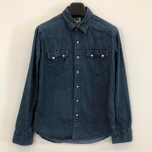 리바이스 웨스턴 데님셔츠 M 스냅단추