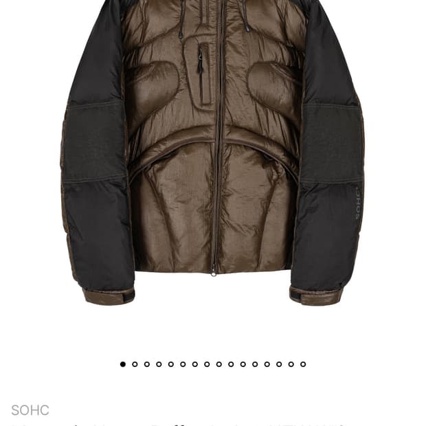 썸웨어아웃사이드 푸퍼 자켓 패딩 sohc