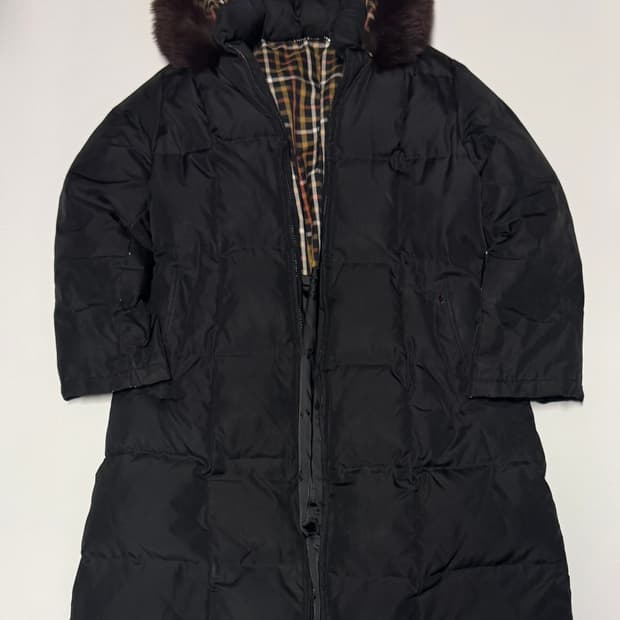 여성 닥스 daks 퍼 후드 롱 패딩