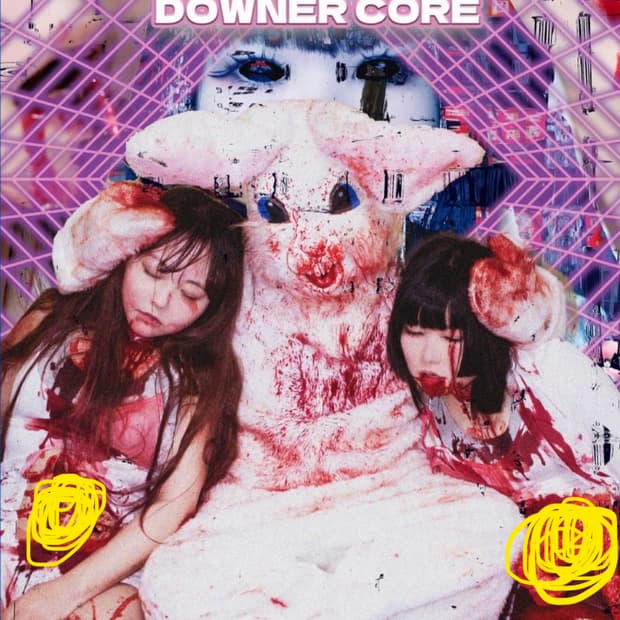 Video Haze 고어 지뢰계 멘헤라 반팔 티셔츠 블랙 미개봉