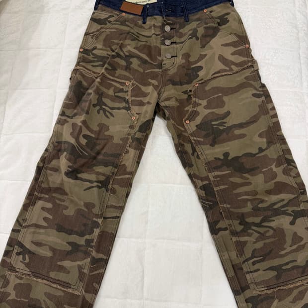 앤더슨벨 카펜터 더블니 팬츠 카모