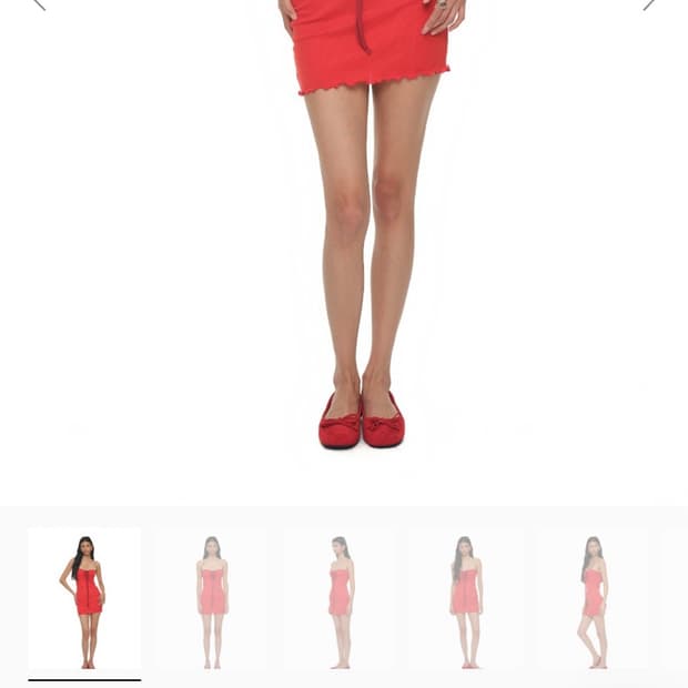 투머치택스 tube mini dress (red)
