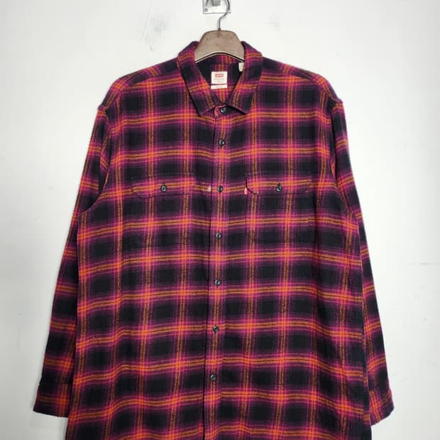 리바이스 플란넬 체크 셔츠