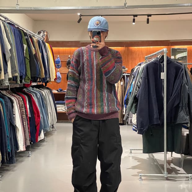 90's 빈티지 울 케이블 니트  