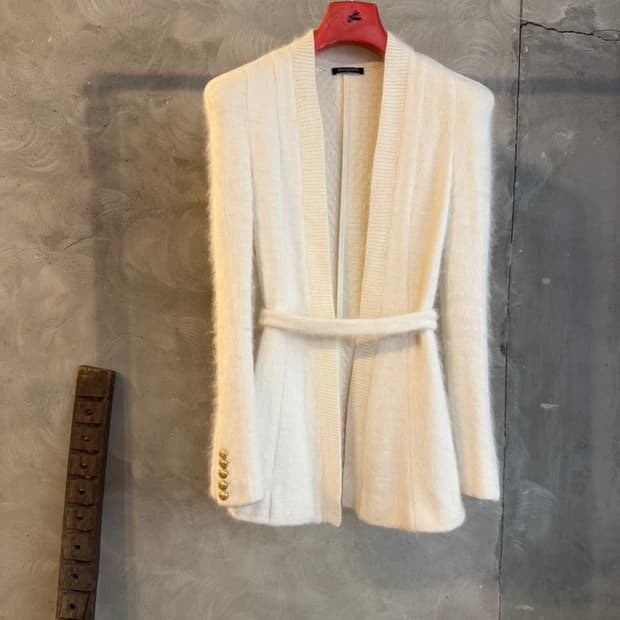 발망 파워숄더 금장 코트 55