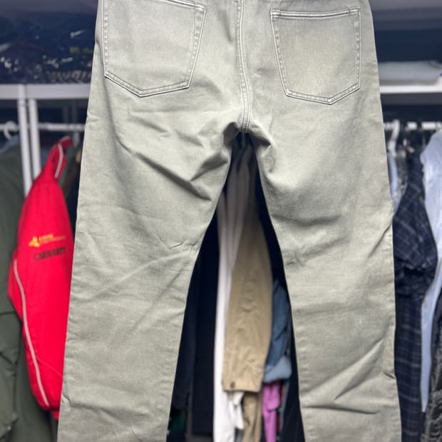 RRL 올리브 헤비코튼 불 데님 34