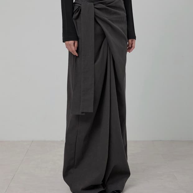 플레어업 Layered Wrap Trousers