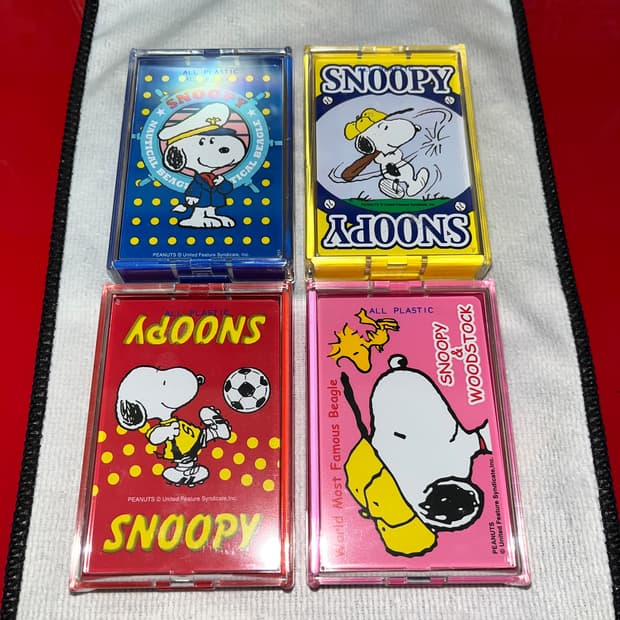 레트로 희귀 미개봉) 산리오 스누피 플레잉카드 트럼프카드