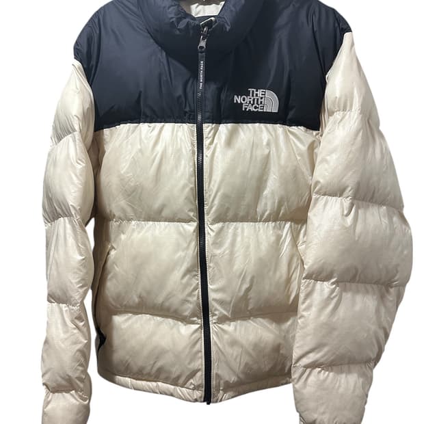 노스페이스 눕시 온볼 패딩 크림 xl