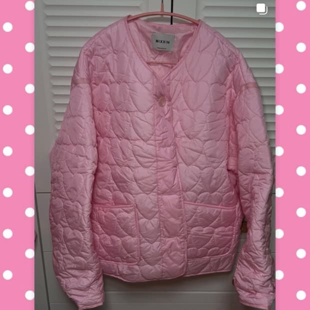 하트깔깔이 점퍼 오버핏 2만원