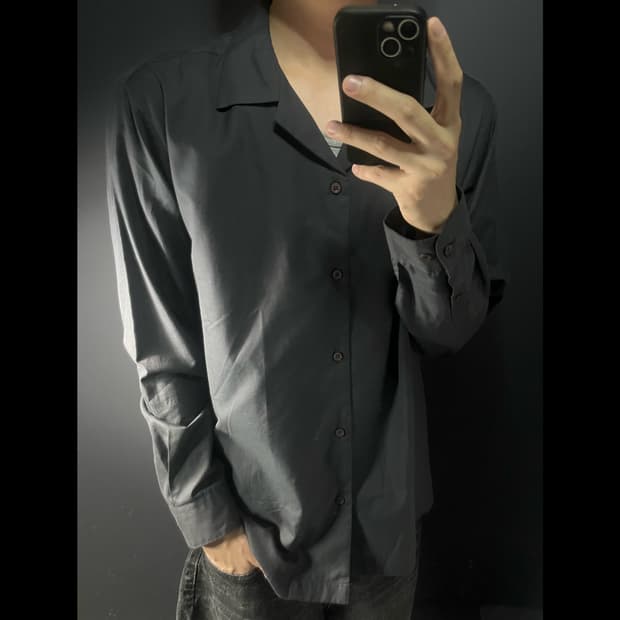 musinsa standard 오픈카라 셔츠