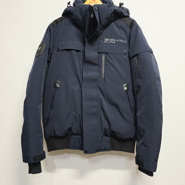 FILA 필라 남성 네이비 패딩 점퍼