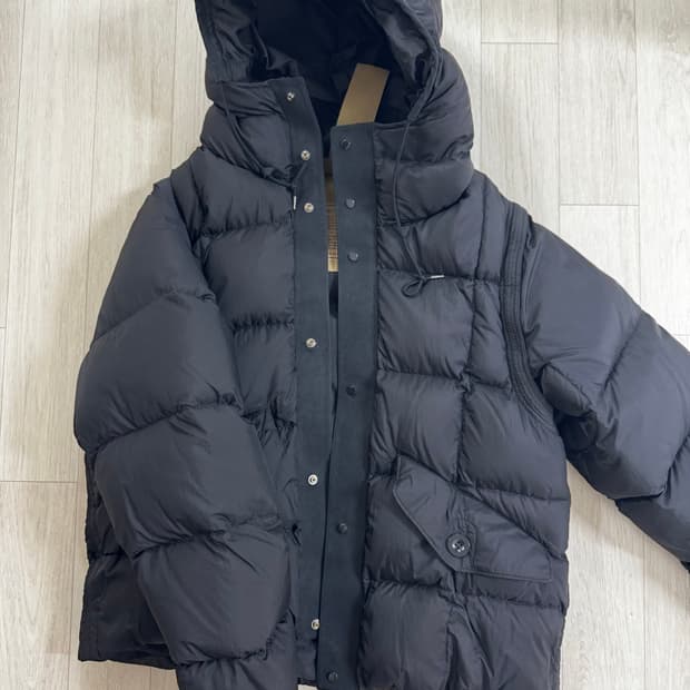 텐씨 허리케인 콤보 다운 아노락 블랙 50사즈