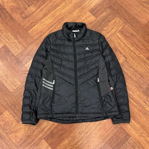 여성용 95 아디다스 블랙 프리마로프트 경량 패딩