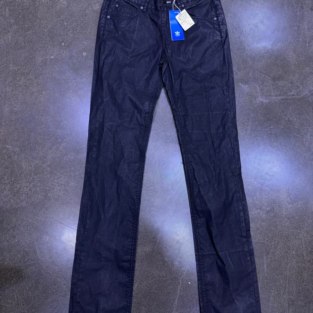 아디다스 오리지널 큐피핏 글로시 코팅진 블랙데님 28