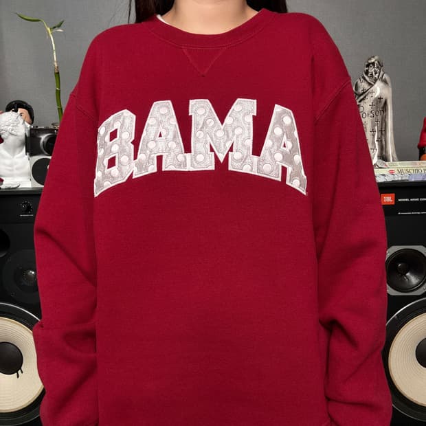 러셀애슬레틱 레드 스웻셔츠