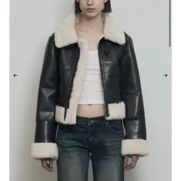 보헤미안서울 무스탕 23fw 블랙