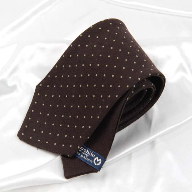 밀라숀 8.2cm A+등급 양면 울 니트 남자 명품 넥타이