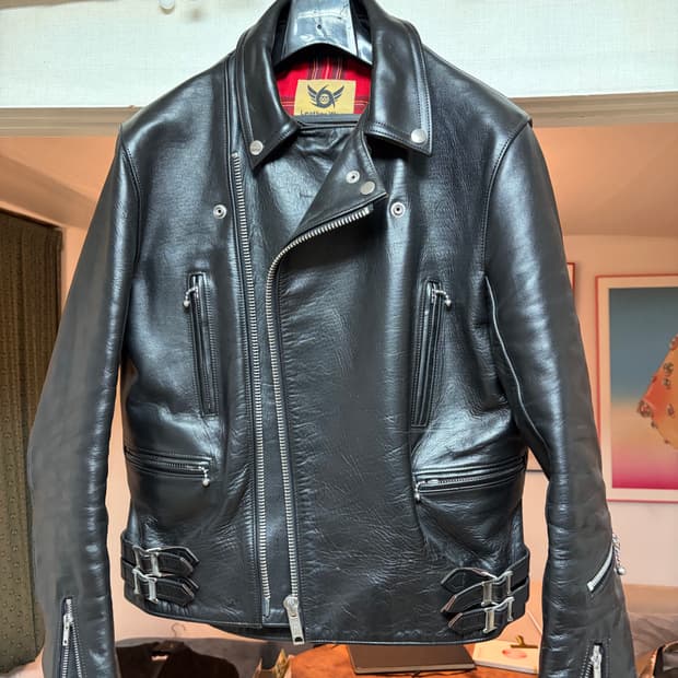 666 더블라이더 자켓 38사이즈 horsehide 제품