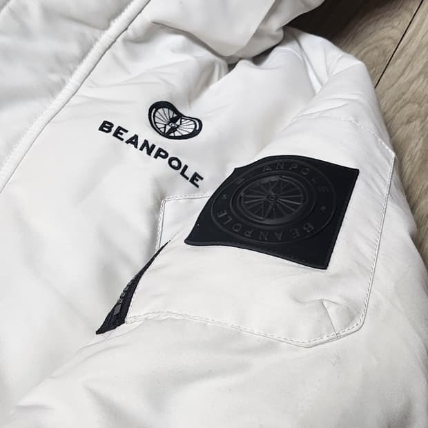 《새상품》빈폴 화이트 덕다운 패딩 (남녀공용)