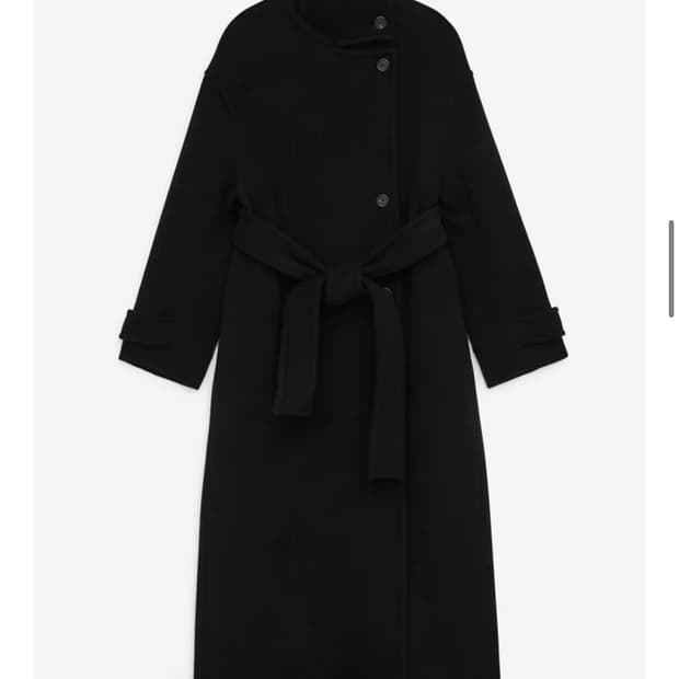 아르켓 오버사이즈 울 블렌드 롱코트