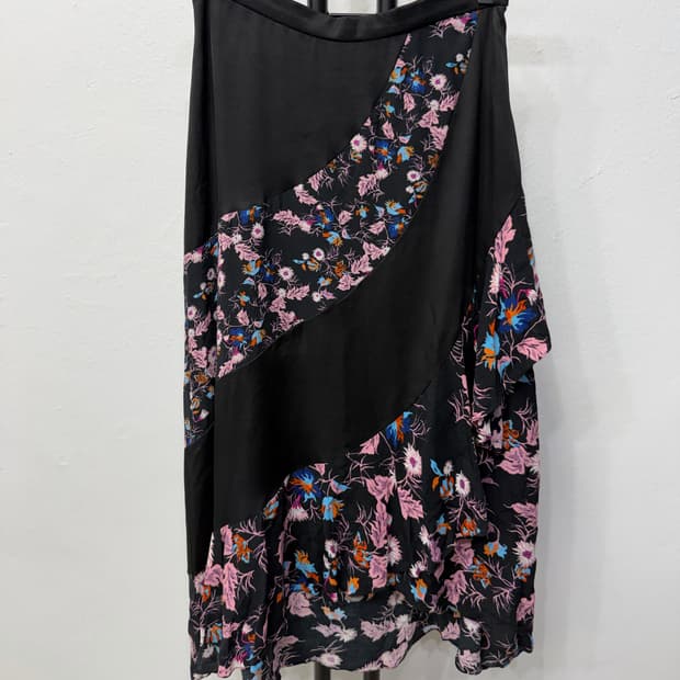 정품) 산드로 여성 꽃무늬 패턴 롱 스커트 2