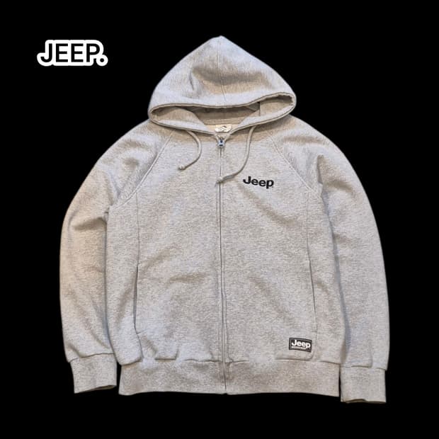 (M)JEEP 그레이 후드집업 