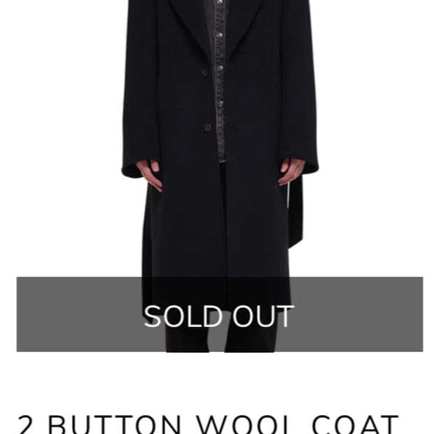 Deho 2 button wool coat