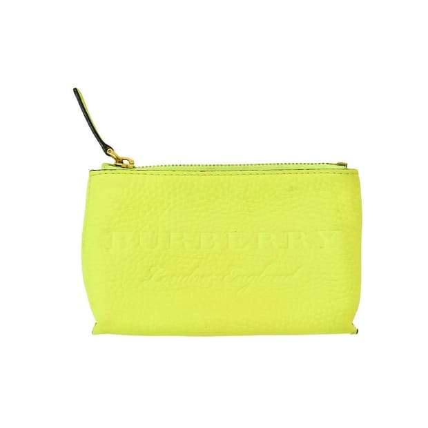 버버리 네온 옐로우 파우치(정품)