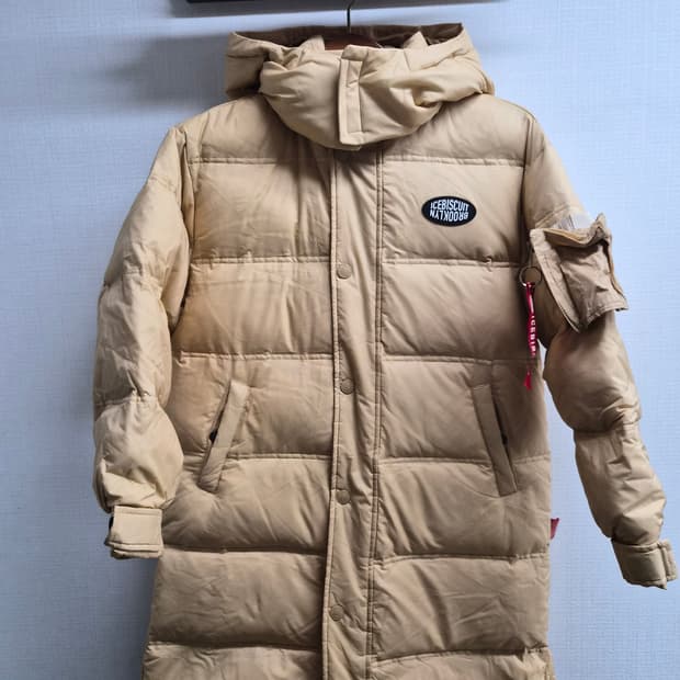 155) 아이스비스킷 덕다운 롱패딩 팝니다