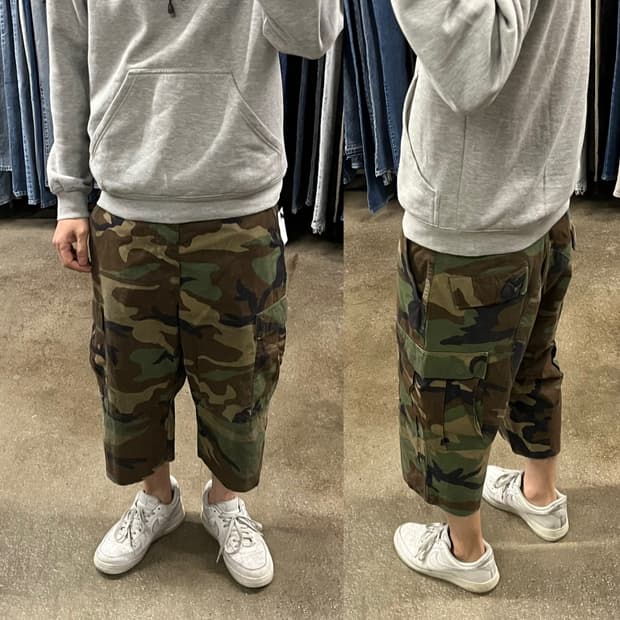 미군 우드랜드 BDU  컷오프 쇼츠 (~34”)