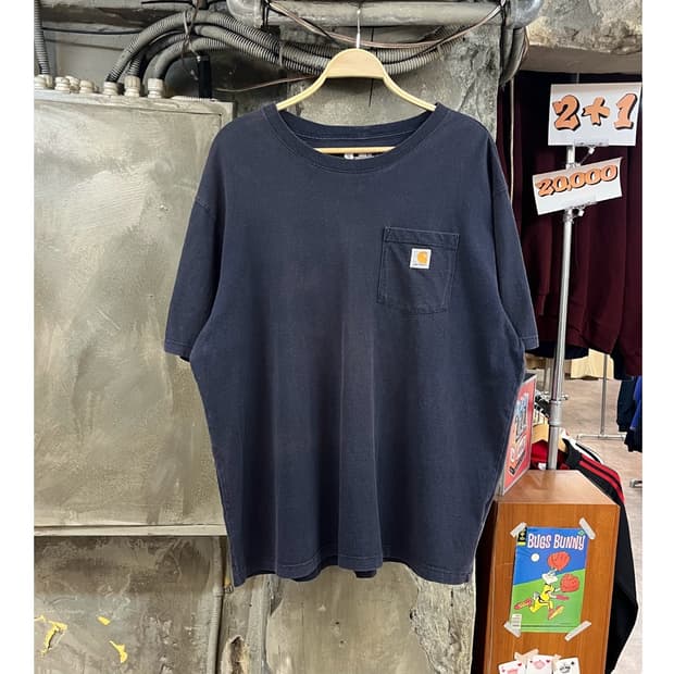 칼하트 루즈핏 포켓 반팔티 네이비 XL #csz3646