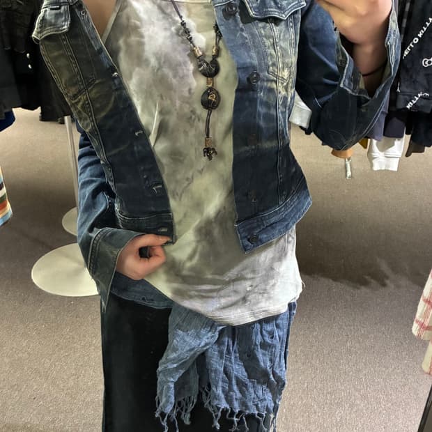 130)Japanese vintage 여성 타이다이 슬리브리스