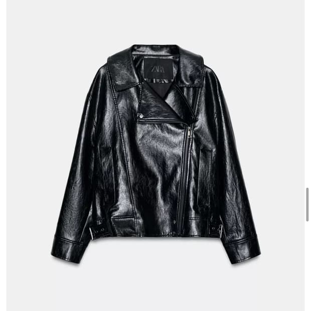 자라 레더 재킷 ZW 컬렉션